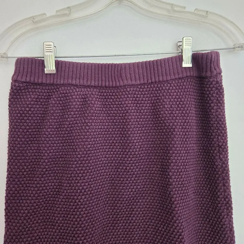 Free People Beach Womens Hailee Knit Midi Skirt Waffle Sweater Comfortable Small